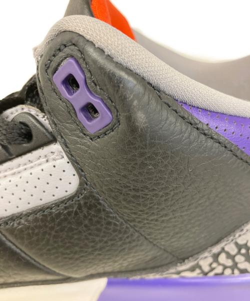 NIKE（ナイキ）NIKE (ナイキ) AIR JORDAN 3 RETRO（エアジョーダン） ブラック×パープル サイズ:US9の古着・服飾アイテム