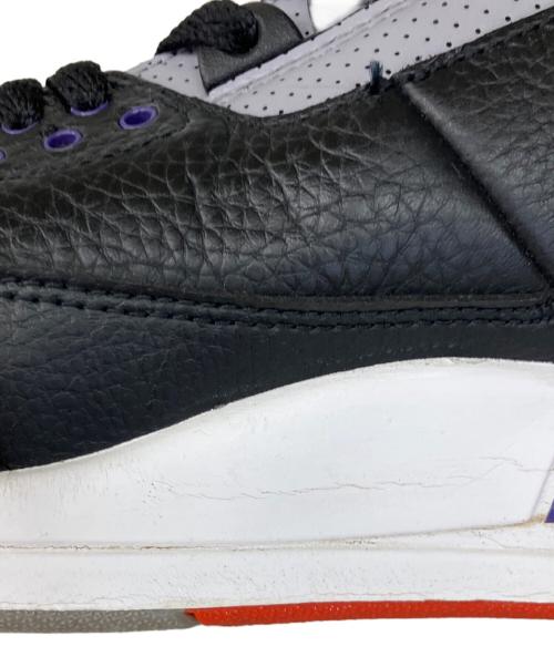 NIKE（ナイキ）NIKE (ナイキ) AIR JORDAN 3 RETRO（エアジョーダン） ブラック×パープル サイズ:US9の古着・服飾アイテム