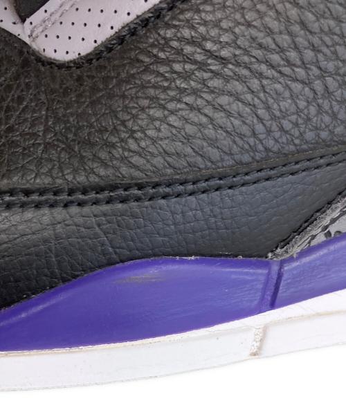 NIKE（ナイキ）NIKE (ナイキ) AIR JORDAN 3 RETRO（エアジョーダン） ブラック×パープル サイズ:US9の古着・服飾アイテム