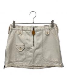 RALPH LAUREN（ラルフローレン）の古着「デニムスカート」｜アイボリー