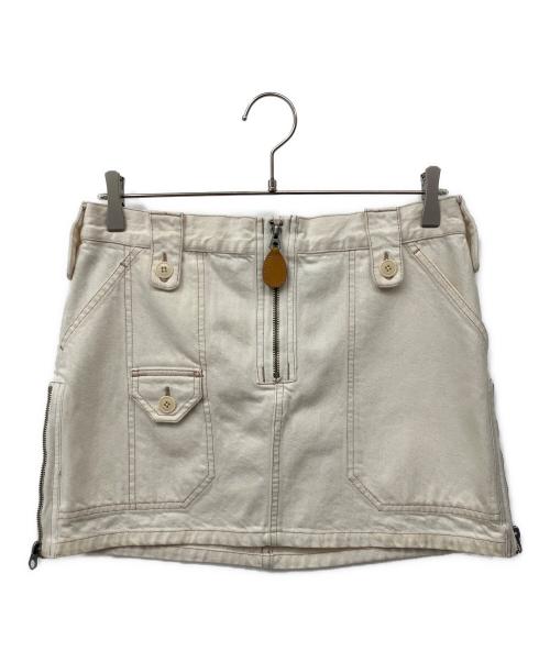 RALPH LAUREN（ラルフローレン）RALPH LAUREN (ラルフローレン) デニムスカート アイボリー サイズ:11の古着・服飾アイテム