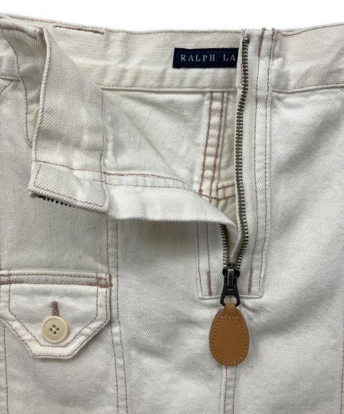 RALPH LAUREN（ラルフローレン）RALPH LAUREN (ラルフローレン) デニムスカート アイボリー サイズ:11の古着・服飾アイテム
