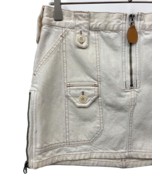 RALPH LAUREN（ラルフローレン）RALPH LAUREN (ラルフローレン) デニムスカート アイボリー サイズ:11の古着・服飾アイテム