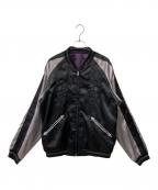 BEAMSビームス）の古着「リバーシブルスカジャン」｜ブラック×シルバー