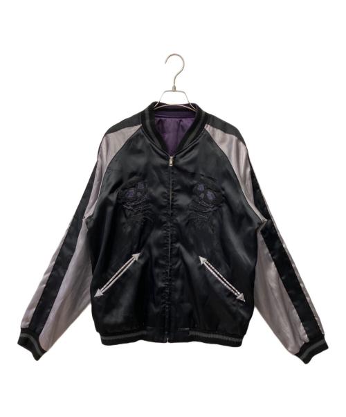 BEAMS（ビームス）BEAMS (ビームス) リバーシブルスカジャン ブラック×シルバー サイズ:L　の古着・服飾アイテム