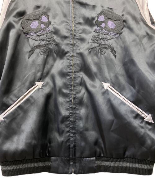 BEAMS（ビームス）BEAMS (ビームス) リバーシブルスカジャン ブラック×シルバー サイズ:L　の古着・服飾アイテム