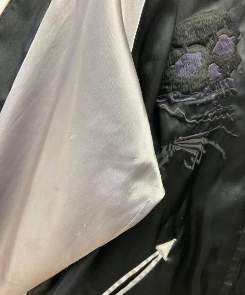 BEAMS（ビームス）BEAMS (ビームス) リバーシブルスカジャン ブラック×シルバー サイズ:L　の古着・服飾アイテム