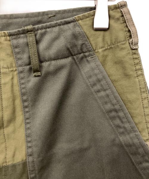 REBEAR（リペア）REBEAR (リペア) パッチワークパンツ グリーン サイズ:Sの古着・服飾アイテム