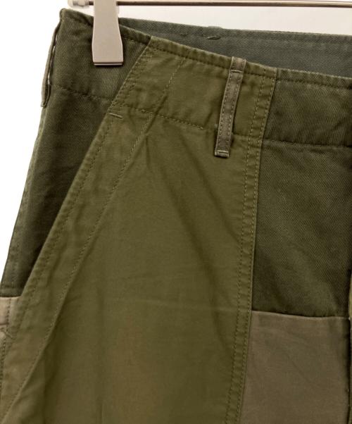 REBEAR（リペア）REBEAR (リペア) パッチワークパンツ グリーン サイズ:Sの古着・服飾アイテム