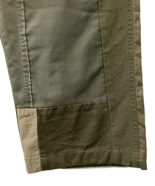 REBEAR（リペア）REBEAR (リペア) パッチワークパンツ グリーン サイズ:Sの古着・服飾アイテム