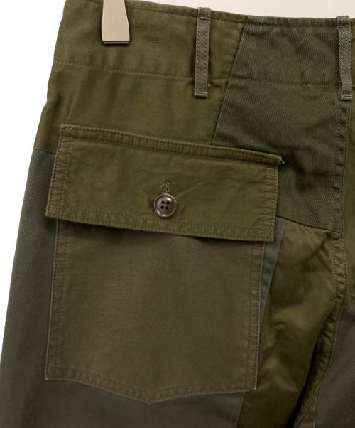 REBEAR（リペア）REBEAR (リペア) パッチワークパンツ グリーン サイズ:Sの古着・服飾アイテム