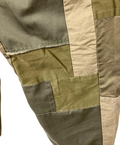 REBEAR（リペア）REBEAR (リペア) パッチワークパンツ グリーン サイズ:Sの古着・服飾アイテム