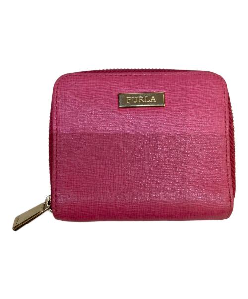 FURLA（フルラ）FURLA (フルラ) ラウンドファスナー財布 ピンクの古着・服飾アイテム