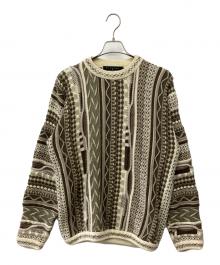 Protege COLLECTION（プロテージ コレクション）の古着「3Dニット」｜ホワイト×ブラウン