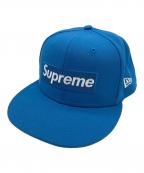 New Era×SUPREMEニューエラ×シュプリーム）の古着「キャップ」｜ブルー
