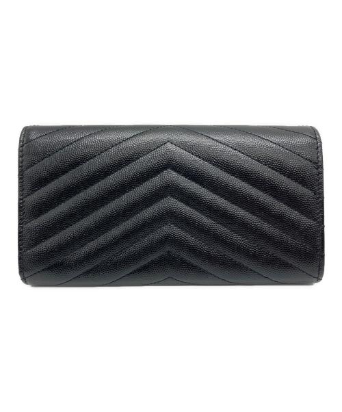Saint Laurent Paris（サンローランパリ）Saint Laurent Paris (サンローランパリ) 長財布 ブラックの古着・服飾アイテム
