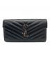 Saint Laurent Paris（サンローランパリ）の古着「長財布」｜ブラック
