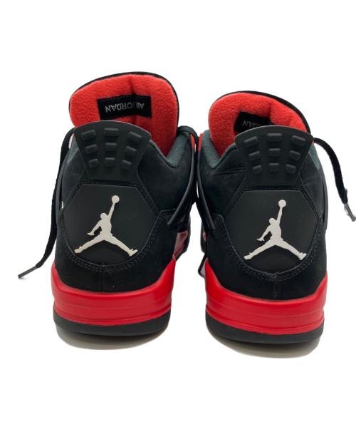 NIKE（ナイキ）NIKE (ナイキ) Air Jordan 4 Red Thunder（エアジョーダン4） ブラック×レッド サイズ:UK7.5の古着・服飾アイテム