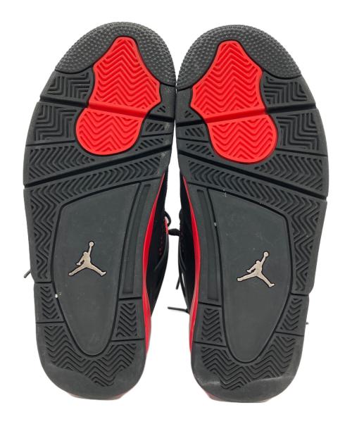 NIKE（ナイキ）NIKE (ナイキ) Air Jordan 4 Red Thunder（エアジョーダン4） ブラック×レッド サイズ:UK7.5の古着・服飾アイテム