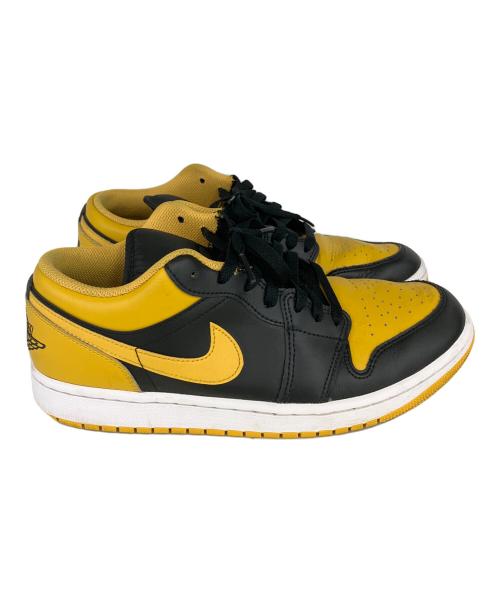 NIKE（ナイキ）NIKE (ナイキ) AIR JORDAN 1 LOW（エアジョーダンロー） ブラック×イエロー サイズ:US9.5の古着・服飾アイテム