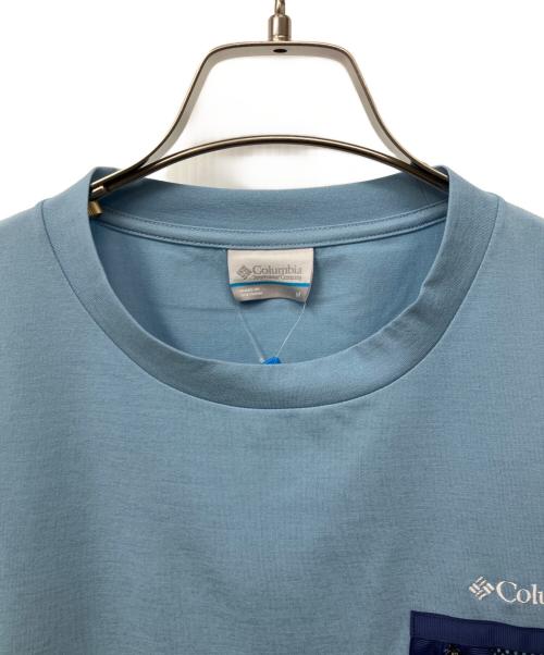 Columbia（コロンビア）Columbia (コロンビア) 半袖Tシャツ スカイブルー サイズ:Mの古着・服飾アイテム