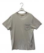 maison kitsuneメゾンキツネ）の古着「ポケットTシャツ」｜ライトグレー