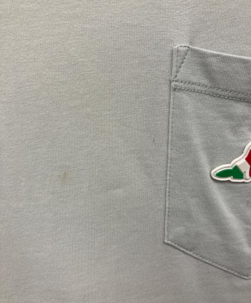 maison kitsune（メゾンキツネ）MAISON KITSUNE (メゾンキツネ) ポケットTシャツ ライトグレー サイズ:Sの古着・服飾アイテム