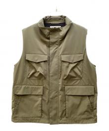 UNITED ARROWS×TEIJIN（ユナイテッドアローズ×テイジン）の古着「ジップアップベスト」｜オリーブ
