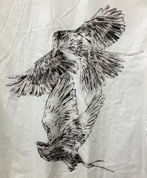 Y-3（ワイスリー）Y-3 (ワイスリー) Shirt with print ホワイト サイズ:Sの古着・服飾アイテム