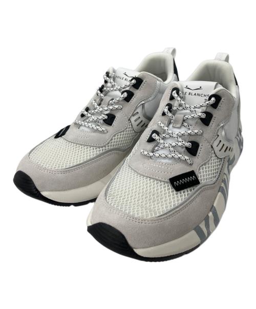 VOILE BLANCHE（ボイルブランシェ）VOILE BLANCHE (ボイルブランシェ) スニーカー ホワイト×シルバー サイズ:43の古着・服飾アイテム
