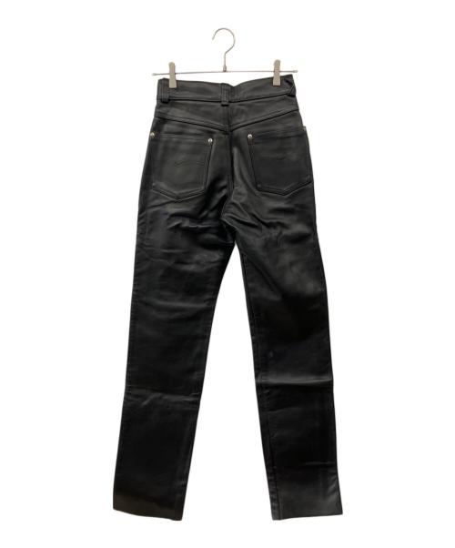 Schott（ショット）Schott (ショット) レザーパンツ ブラック サイズ:71cm(W28)の古着・服飾アイテム