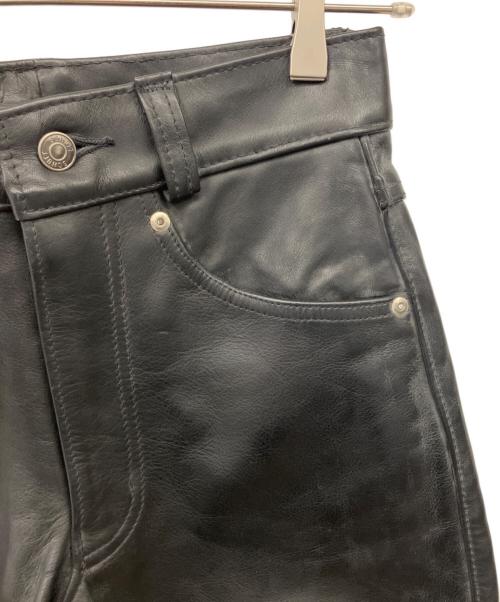 Schott（ショット）Schott (ショット) レザーパンツ ブラック サイズ:71cm(W28)の古着・服飾アイテム