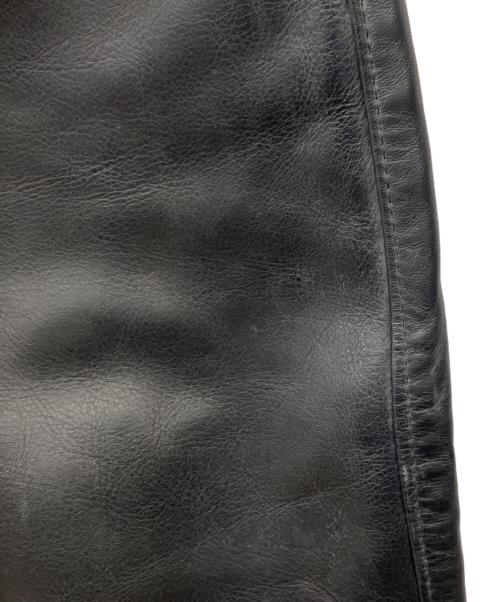 Schott（ショット）Schott (ショット) レザーパンツ ブラック サイズ:71cm(W28)の古着・服飾アイテム