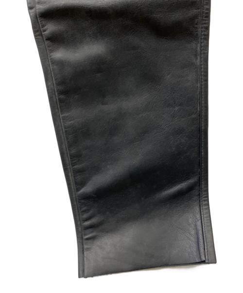 Schott（ショット）Schott (ショット) レザーパンツ ブラック サイズ:71cm(W28)の古着・服飾アイテム