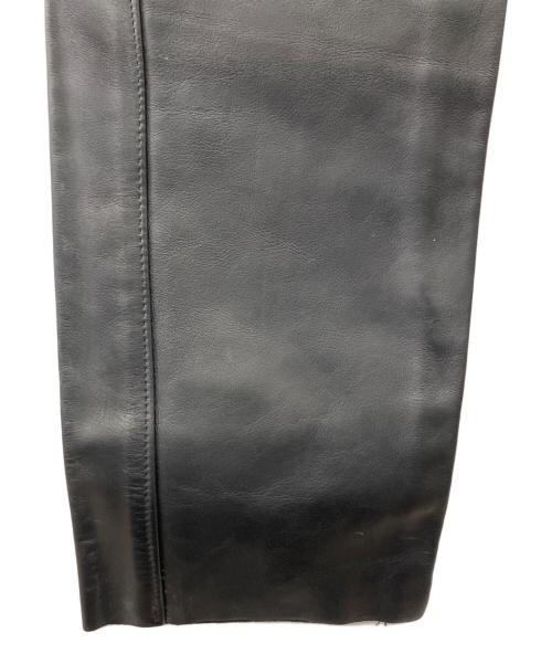 Schott（ショット）Schott (ショット) レザーパンツ ブラック サイズ:71cm(W28)の古着・服飾アイテム