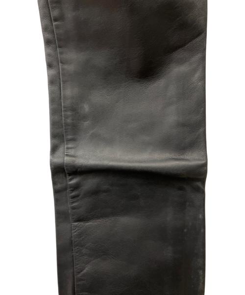 Schott（ショット）Schott (ショット) レザーパンツ ブラック サイズ:71cm(W28)の古着・服飾アイテム