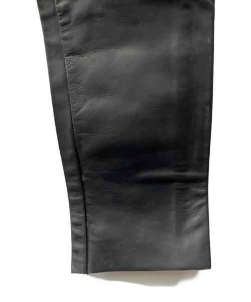 Schott（ショット）Schott (ショット) レザーパンツ ブラック サイズ:71cm(W28)の古着・服飾アイテム