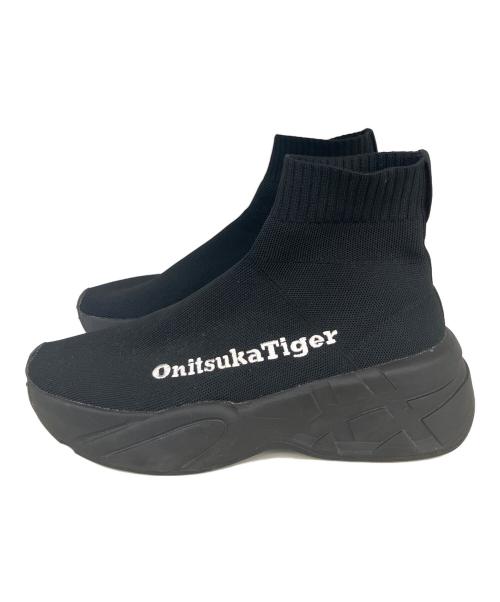 Onitsuka Tiger（オニツカタイガー）Onitsuka Tiger (オニツカタイガー) Pトレーナーニット ブラック サイズ:US10の古着・服飾アイテム