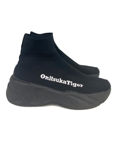 Onitsuka Tiger（オニツカタイガー）Onitsuka Tiger (オニツカタイガー) Pトレーナーニット ブラック サイズ:US10の古着・服飾アイテム