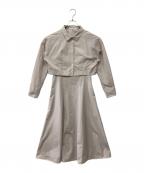 HER LIP TOハーリップトゥ）の古着「Draped Shirt Dress Set」｜ベージュ