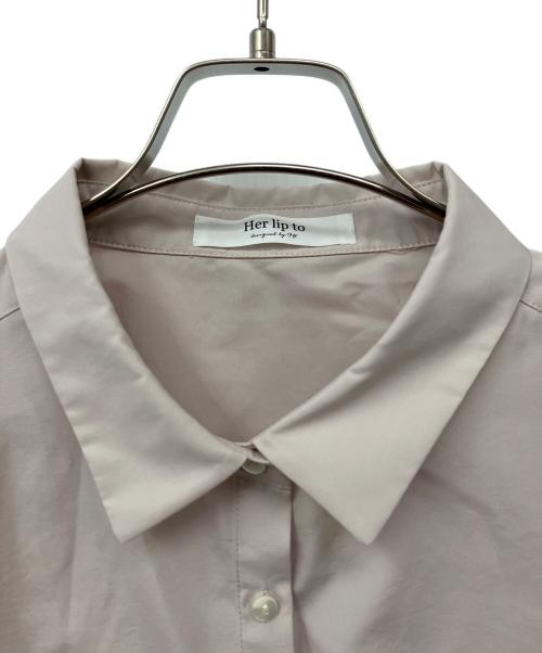HER LIP TO（ハーリップトゥ）HER LIP TO (ハーリップトゥ) Draped Shirt Dress Set ベージュ サイズ:Mの古着・服飾アイテム