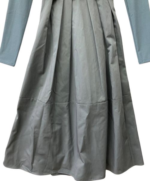 Estella.K（エステラケー）Estella.K (エステラケー) 長袖ワンピース ブルー×グリーン サイズ:F　の古着・服飾アイテム