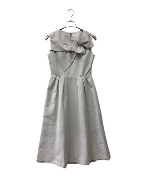 YUMI KATSURA CELFORD（ユミカツラセルフォード）YUMI KATSURA CELFORD (ユミカツラセルフォード) ノースリーブ・キャミソールワンピース ライトグレー サイズ:38の古着・服飾アイテム