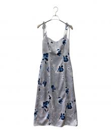 FRAY ID（フレイ アイディー）の古着「ノースリーブ・キャミソールワンピース」｜ブルー