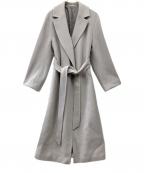 Snidelスナイデル）の古着「ウールヤクベーシックコート」｜ライトグレー