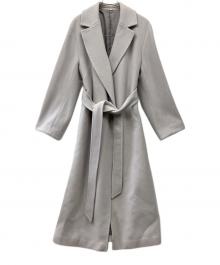 Snidel（スナイデル）の古着「ウールヤクベーシックコート」｜ライトグレー