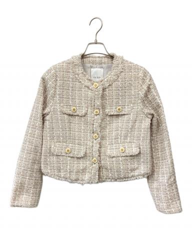 【新品未使用】Herlipto Grace Tweed Jacket pink 中古・古着通販】Her lip to (ハーリップトゥ) Grace Tweed Jacket