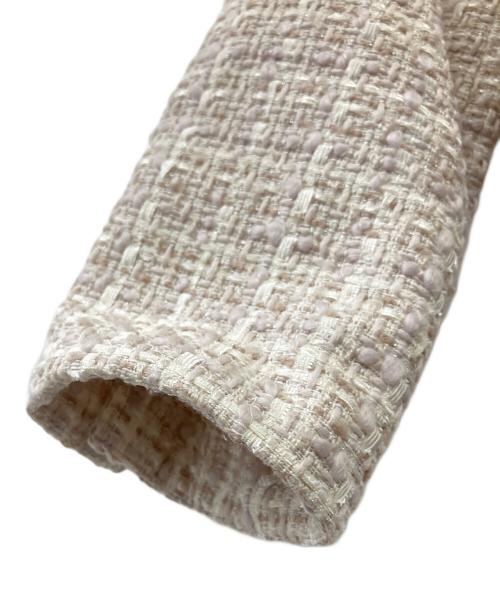 HER LIP TO（ハーリップトゥ）Her lip to (ハーリップトゥ) Grace Tweed Jacket ピンク サイズ:Mの古着・服飾アイテム