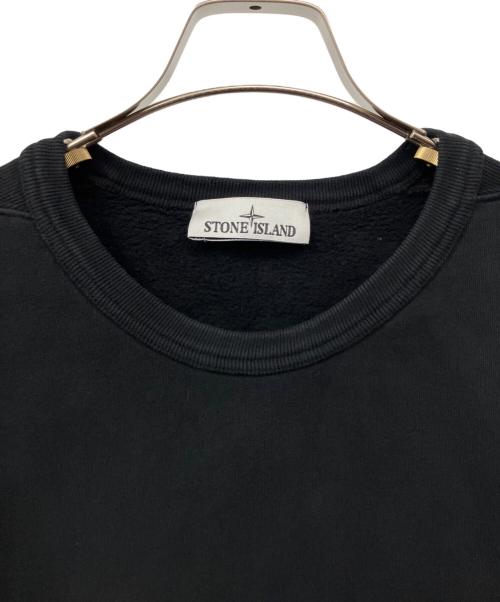 STONE ISLAND（ストーンアイランド）STONE ISLAND (ストーンアイランド) スウェットプルオーバー ブラック サイズ:XLの古着・服飾アイテム