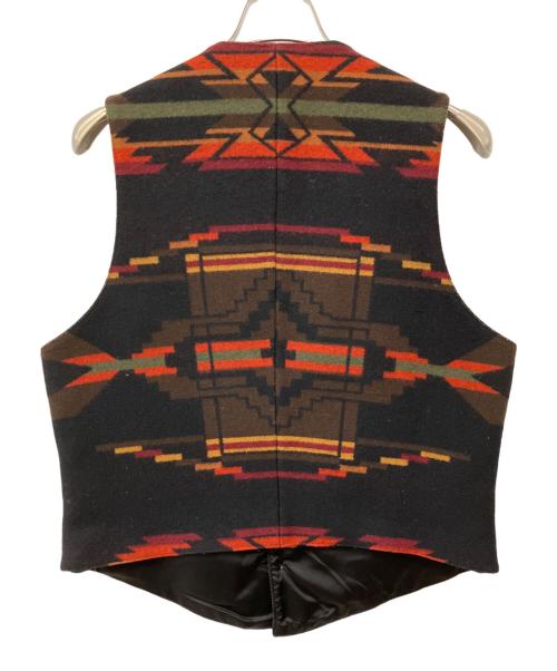 PENDLETON（ペンドルトン）PENDLETON (ペンドルトン) ウールベスト ブラック×レッド サイズ:M　の古着・服飾アイテム
